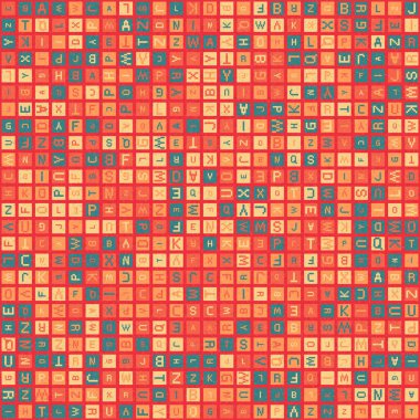 Soyut Geometrik Desen üretken hesaplama sanatı çizimi