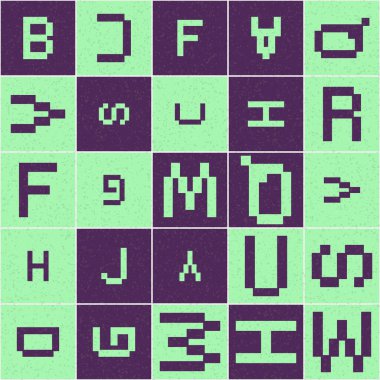 Soyut Geometrik Desen üretken hesaplama sanatı çizimi
