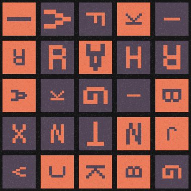 Soyut Geometrik Desen üretken hesaplama sanatı çizimi