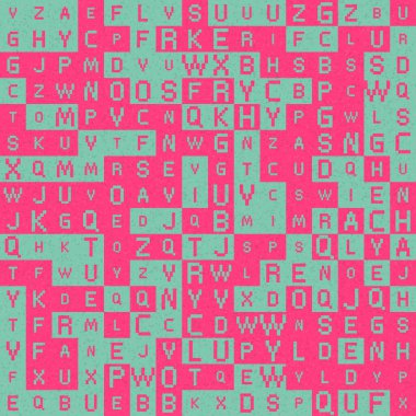 Soyut Geometrik Desen üretken hesaplama sanatı çizimi