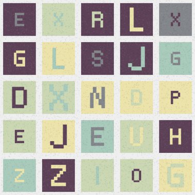 Soyut Geometrik Desen üretken hesaplama sanatı çizimi