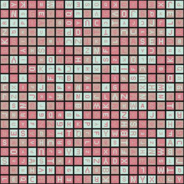 Soyut Geometrik Desen üretken hesaplama sanatı çizimi