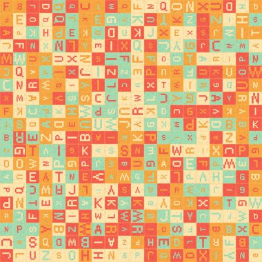 Soyut Geometrik Desen üretken hesaplama sanatı çizimi