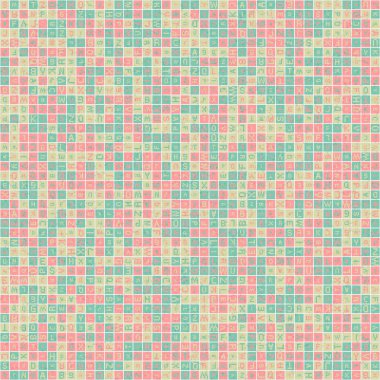 Soyut Geometrik Desen üretken hesaplama sanatı çizimi