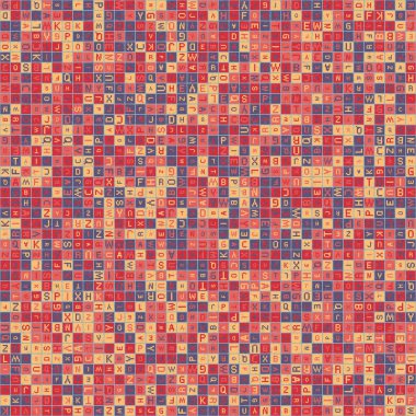 Soyut Geometrik Desen üretken hesaplama sanatı çizimi