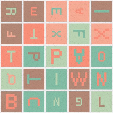 Soyut Geometrik Desen üretken hesaplama sanatı çizimi