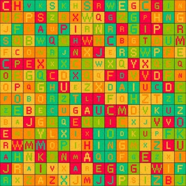 Soyut Geometrik Desen üretken hesaplama sanatı çizimi