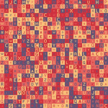 Soyut Geometrik Desen üretken hesaplama sanatı çizimi