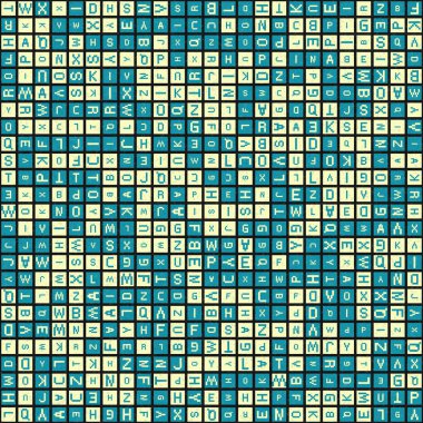 Soyut Geometrik Desen üretken hesaplama sanatı çizimi