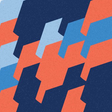 Soyut Geometrik Desen üretken hesaplama sanatı çizimi