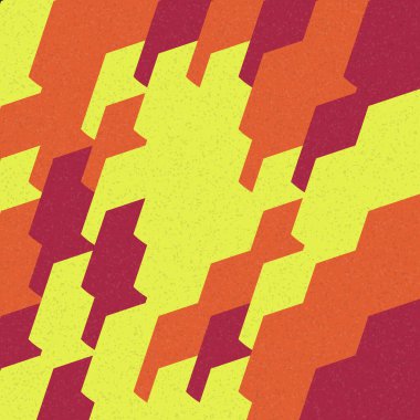 Soyut Geometrik Desen üretken hesaplama sanatı çizimi