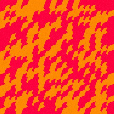 Soyut Geometrik Desen üretken hesaplama sanatı çizimi