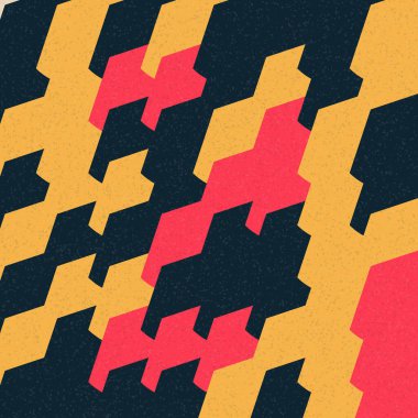 Soyut Geometrik Desen üretken hesaplama sanatı çizimi