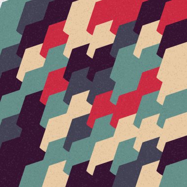 Soyut Geometrik Desen üretken hesaplama sanatı çizimi