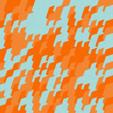 Soyut Geometrik Desen üretken hesaplama sanatı çizimi