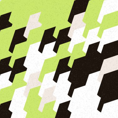 Soyut Geometrik Desen üretken hesaplama sanatı çizimi