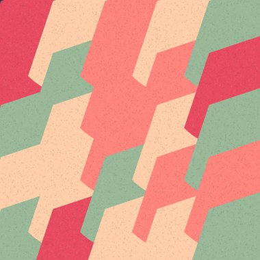 Soyut Geometrik Desen üretken hesaplama sanatı çizimi