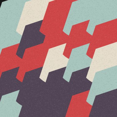 Soyut Geometrik Desen üretken hesaplama sanatı çizimi