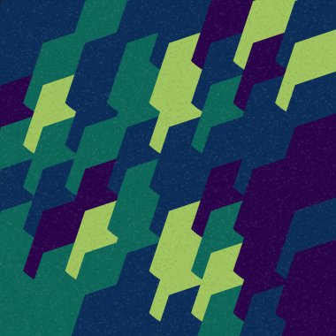 Soyut Geometrik Desen üretken hesaplama sanatı çizimi