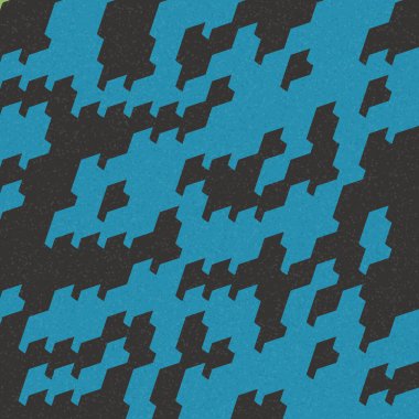 Soyut Geometrik Desen üretken hesaplama sanatı çizimi