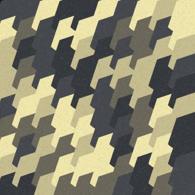 Soyut Geometrik Desen üretken hesaplama sanatı çizimi