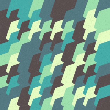 Soyut Geometrik Desen üretken hesaplama sanatı çizimi