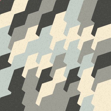 Soyut Geometrik Desen üretken hesaplama sanatı çizimi