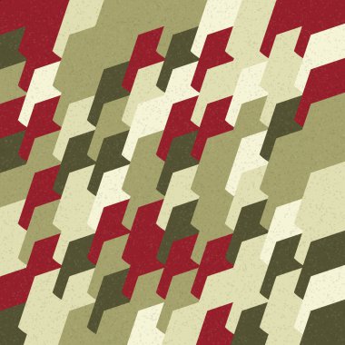 Soyut Geometrik Desen üretken hesaplama sanatı çizimi