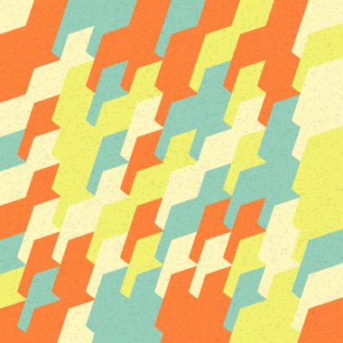 Soyut Geometrik Desen üretken hesaplama sanatı çizimi