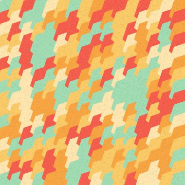 Soyut Geometrik Desen üretken hesaplama sanatı çizimi