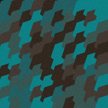 Soyut Geometrik Desen üretken hesaplama sanatı çizimi