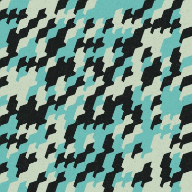 Soyut Geometrik Desen üretken hesaplama sanatı çizimi