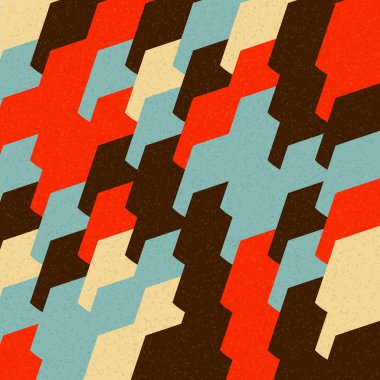 Soyut Geometrik Desen üretken hesaplama sanatı çizimi