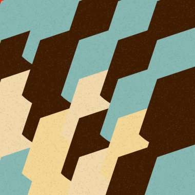 Soyut Geometrik Desen üretken hesaplama sanatı çizimi