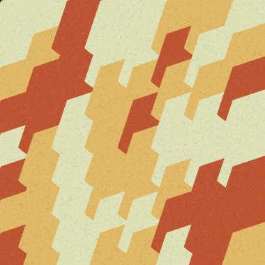 Soyut Geometrik Desen üretken hesaplama sanatı çizimi