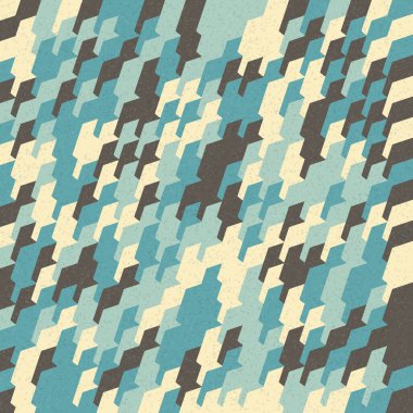 Soyut Geometrik Desen üretken hesaplama sanatı çizimi