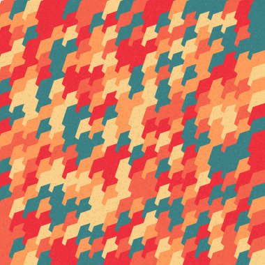 Soyut Geometrik Desen üretken hesaplama sanatı çizimi