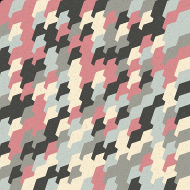 Soyut Geometrik Desen üretken hesaplama sanatı çizimi