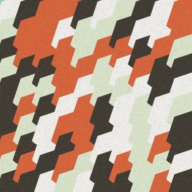 Soyut Geometrik Desen üretken hesaplama sanatı çizimi