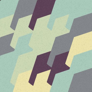 Soyut Geometrik Desen üretken hesaplama sanatı çizimi