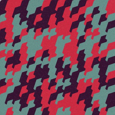 Soyut Geometrik Desen üretken hesaplama sanatı çizimi