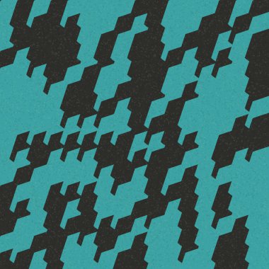 Soyut Geometrik Desen üretken hesaplama sanatı çizimi