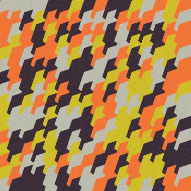 Soyut Geometrik Desen üretken hesaplama sanatı çizimi