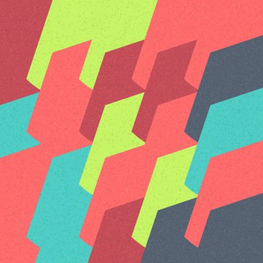 Soyut Geometrik Desen üretken hesaplama sanatı çizimi