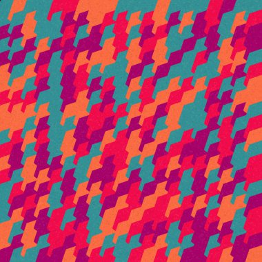 Soyut Geometrik Desen üretken hesaplama sanatı çizimi