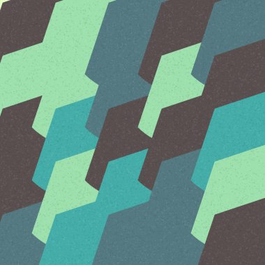 Soyut Geometrik Desen üretken hesaplama sanatı çizimi