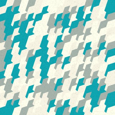 Soyut Geometrik Desen üretken hesaplama sanatı çizimi