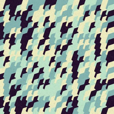 Soyut Geometrik Desen üretken hesaplama sanatı çizimi