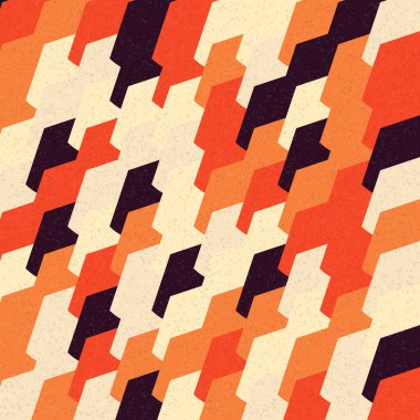 Soyut Geometrik Desen üretken hesaplama sanatı çizimi