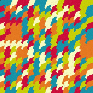 Soyut Geometrik Desen üretken hesaplama sanatı çizimi